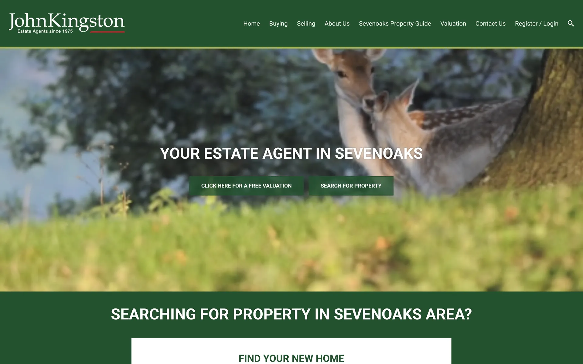 An estate agency website built by HIVE